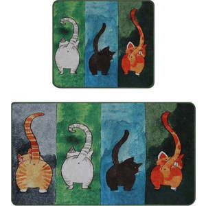 Koupelnové předložky v sadě 2 ks 60x100 cm Gatto Carino – Foutastic obraz
