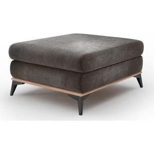 Tmavě hnědý puf se sametovým potahem Windsor & Co Sofas Astre obraz