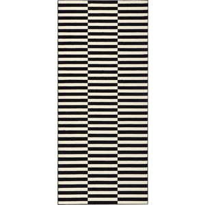 Černo-bílý běhoun Hanse Home Gloria Panel, 80 x 200 cm obraz