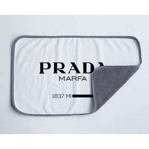 Černobílý ručník z mikrovlákna 45x70 cm Prada – Really Nice Things obraz