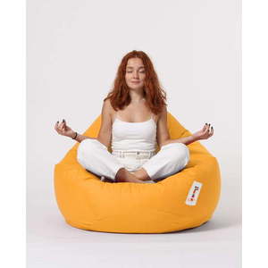 Žlutý sedací vak Premium – Floriane Garden obraz
