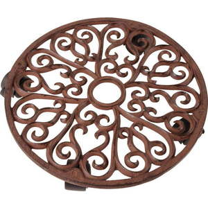 Kovový pojízdný podstavec pod květináč ø 34, 5 cm Ornament – Esschert Design obraz
