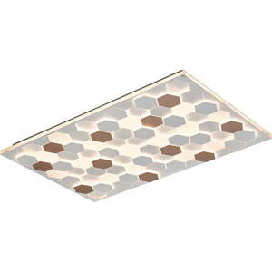 Bílé LED stropní svítidlo s hlasovým ovládáním/s ovládáním pomocí mobilní aplikace s kovovým stínidlem 70x115 cm Cifavo – CINQUE obraz