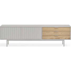 TV stolek v dekoru dubu v šedo-přírodní barvě 180x52 cm Sierra – Teulat obraz