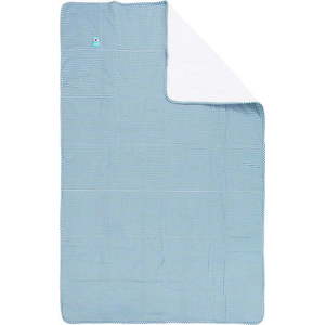 Modro-bílý přehoz do dětské postýlky Tiseco Home Studio, 100 x 150 cm obraz