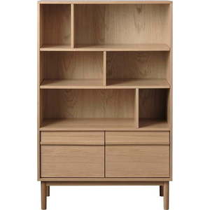 Knihovna v dekoru dubu v přírodní barvě 140x90 cm Ponza – Unique Furniture obraz