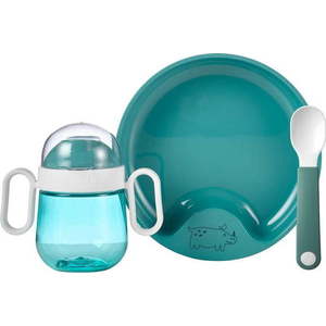Dětská jídelní sada 3 ks Deep turquoise – Mepal obraz