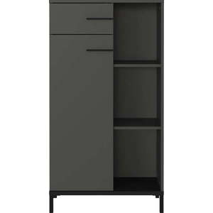 Antracitová knihovna 64x120x34 cm Rovigo – Germania obraz