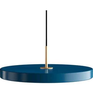 Petrolejově modré závěsné svítidlo UMAGE Asteria, ⌀ 43 cm obraz