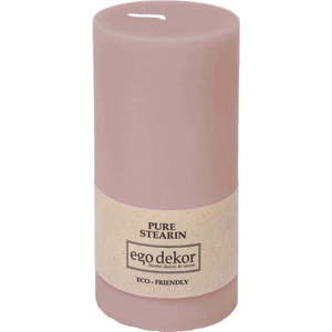 Pudrově růžová svíčka Eco candles by Ego dekor Friendly, doba hoření 50 h obraz