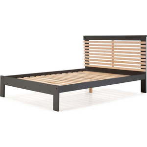 Tmavě šedá dvoulůžková postel s roštem 140x190 cm Vectra – Marckeric obraz
