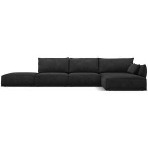 Tmavě šedá rohová pohovka (pravý roh) Vanda – Mazzini Sofas obraz