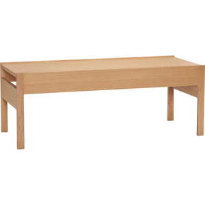 Konferenční stolek s deskou v dubovém dekoru v přírodní barvě 50x120 cm Forma – Hübsch obraz
