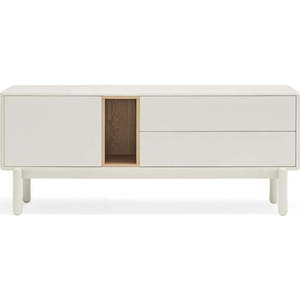 Bílý TV stolek 140x56x40 cm Corvo – Teulat obraz