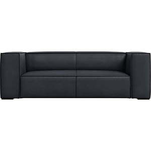 Tmavě modrá kožená pohovka 212 cm Madame – Windsor & Co Sofas obraz