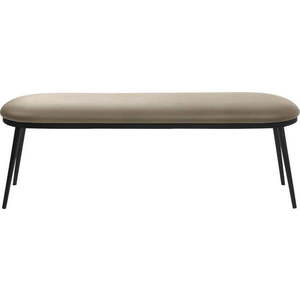 Béžová lavice z imitace kůže Gain – Unique Furniture obraz