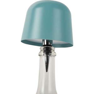 Modrá LED stolní lampa na lahev s kovovým stínidlem (výška 13 cm) Cone Hat LED – Leitmotiv obraz