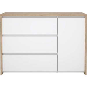 Bílá/v přírodní barvě komoda v dekoru dubu 119x84x48 cm Next – Tvilum obraz