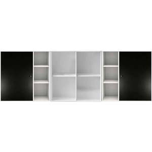 Černo-bílá nástěnná komoda Hammel Mistral Kubus, 206 x 69 cm obraz