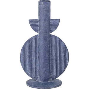Modrý svícen Bloomingville Bess, výška 22 cm obraz