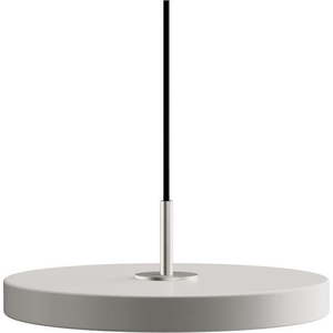 Světle šedé LED závěsné svítidlo s kovovým stínidlem ø 31 cm Asteria Mini – UMAGE obraz