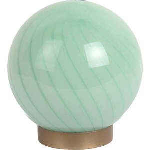 Světle zelená stolní lampa se skleněným stínidlem (výška 17 cm) Summer Globe – Leitmotiv obraz