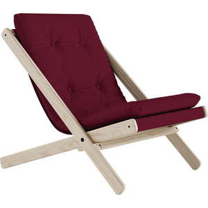 Skládací křeslo Karup Design Boogie Raw/Bordeaux obraz