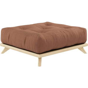 Podnožka Karup Design Senza Natural Clear/Clay Brown obraz