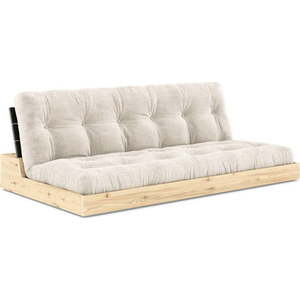 Bílá manšestrová rozkládací pohovka 196 cm Base – Karup Design obraz