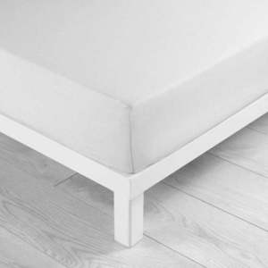 Bílé napínací prostěradlo z mikrovlákna 90x190 cm Oscar – douceur d'intérieur obraz
