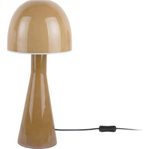 Okrově žlutá stolní lampa se skleněným stínidlem (výška 45 cm) Bombin – Leitmotiv obraz