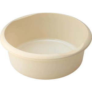Krémový kulatý plastový lavor Addis, ø 34 cm obraz