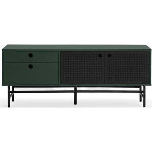 Tmavě zelený TV stolek 140x52 cm Punto - Teulat obraz