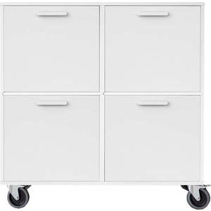 Bílá nízká komoda 89x82 cm Keep by Hammel - Hammel Furniture obraz