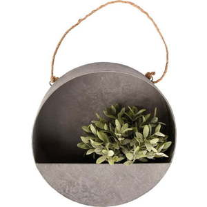 Šedý nástěnný květináč Esschert Design, ø 35 cm obraz