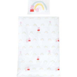 Bavlněné dětské povlečení do postýlky 100x135 cm Peppa Pig – Roba obraz