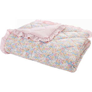 Růžový prošívaný přehoz 220x230 cm Darcy Floral – Catherine Lansfield obraz
