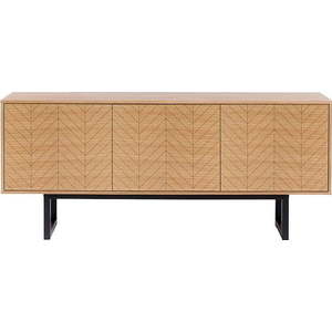 Komoda v dubovém dekoru Woodman Camden Herringbone, 175 x 75 cm obraz