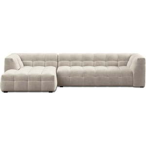 Béžová sametová rohová pohovka Windsor & Co Sofas Vesta, levý roh obraz