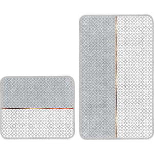 Šedé koupelnové předložky v sadě 2 ks 60x100 cm – Mila Home obraz