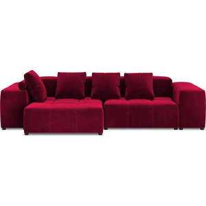 Červená sametová rohová pohovka (variabilní) Rome Velvet - Cosmopolitan Design obraz