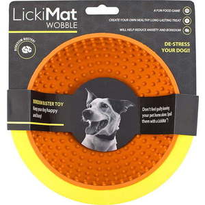Lízací miska Wobble Orange – LickiMat obraz