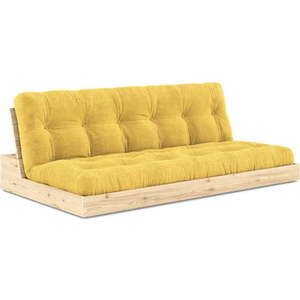 Žlutá manšestrová rozkládací pohovka 196 cm Base – Karup Design obraz