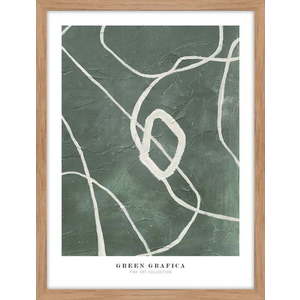 Obraz 32x42 cm Green Grafica – Malerifabrikken obraz