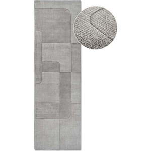 Šedý ručně tkaný vlněný běhoun 80x250 cm Charlotte – Villeroy&Boch obraz