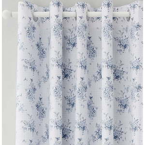 Bílo-modré závěsy v sadě 2 ks 168x229 cm Lucie Floral Frill – Catherine Lansfield obraz