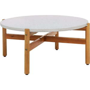 Kulatý zahradní odkládací stolek s terrazzo deskou ø 84, 5 cm Terracina – House Nordic obraz