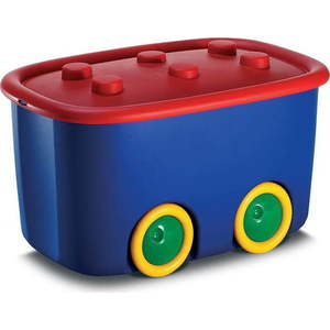 Modrý plastový dětský úložný box 58x39x32 cm Funny Box – KIS obraz