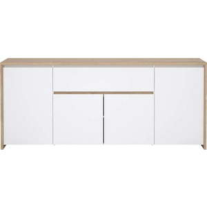 Bílá/v přírodní barvě komoda v dekoru dubu 197x84x48 cm Next – Tvilum obraz