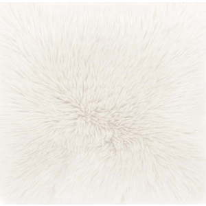 Bílý polštář Tiseco Home Studio Sheepskin, 45 x 45 cm obraz